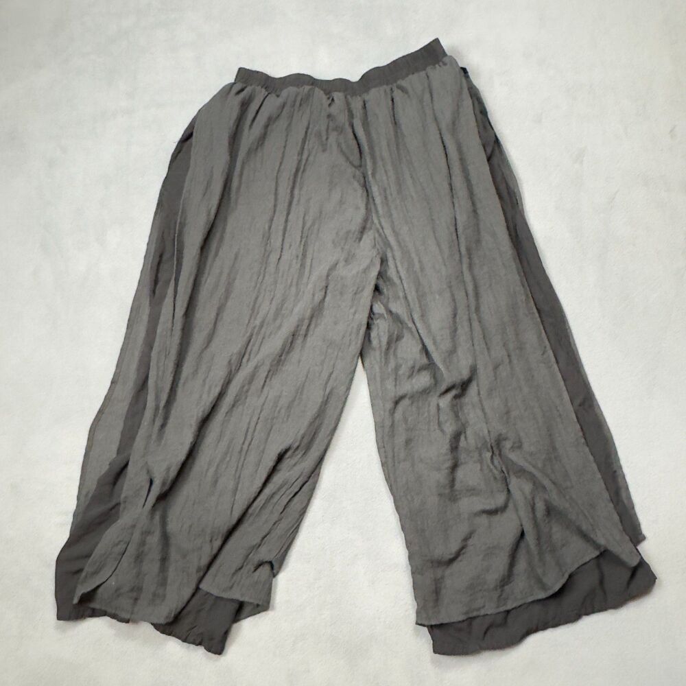 Wide Leg Flowy Cotton Palazzo Pants XL